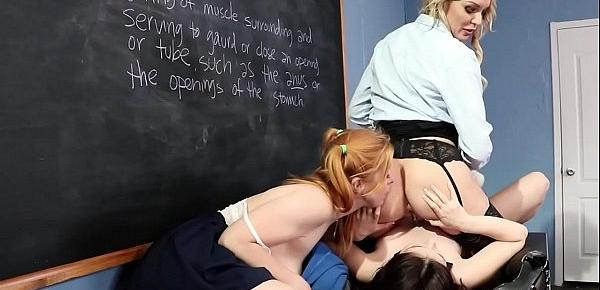  Lesbian students rimming Milf professor